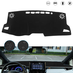 Center Console Dashboard Mat Pre-cut Non-Slip Sunshield Sun Glare Protector Dash Carpet Pad Black Cover Compatible with Toyota Corolla 2019-2024