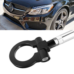 Black Metal Track Racing Style Aluminum Tow Hook For Mercedes Benz C E S M GLA GLK