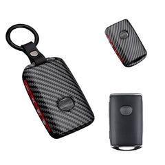 Carbon Fiber Texture Full Protect Keyless Key Fob Cover For Mazda CX-9 2020-21