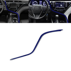 For Toyota Camry 2018-2024 Blue Inner Center Console Dashboard Strip Cover 1PC
