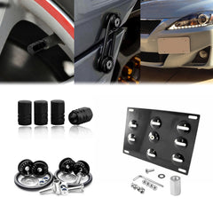 Tow License Plate + Air Valve Cap + Release Fastener For Lexus IS RC GS CT LS RX
