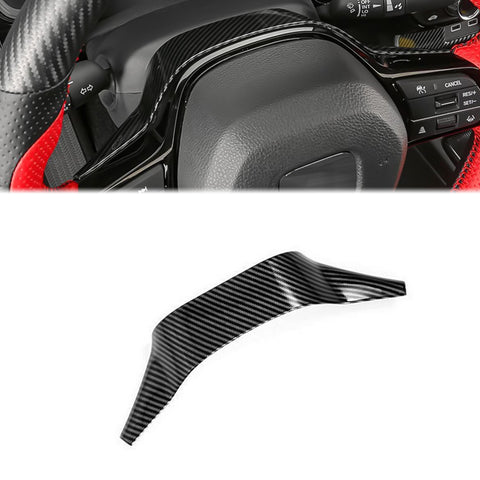 Carbon Fiber Texture Steering Wheel Upper Trim For Honda Civic 11th Gen 2022+