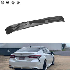 Carbon Fiber Look Rear Roof Visor Splitter Cover Trim For Toyota Camry 2018-2024