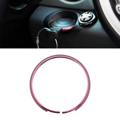 Pink Aluminum Remote Control Key Ring Rim Surrounding For Mini Cooper JCW R55 R56