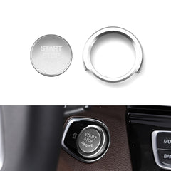 Silver Engine Start Stop Switch Push Button Ring Trim For BMW 3 Series 2013-up