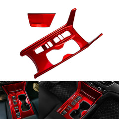 2PCS Glossy Red Gear Shift Box+Cigarette Lighter Trim Kit For Honda Accord 18-22