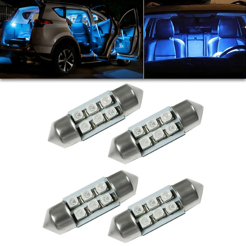 Blue 31MM LED Interior Dome Reading Light Bulbs for Toyota Camry Collora Tacoma