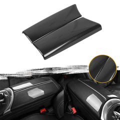 Inner Armrest Storage Box Cover Trim Center Console Protector Cap, Carbon Fiber Pattern, Compatible with Mercedes Benz C Class W205 2015-2021, GLC Class W253 2016-2021