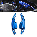 Blue Alloy Steering Wheel Extension Paddle Shifter For Chevrolet Corvette Camaro
