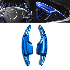 Blue Alloy Steering Wheel Extension Paddle Shifter For Chevrolet Corvette Camaro