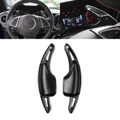 Black Alloy Steering Wheel Extension Paddle Shifter For Chevy Corvette Camaro