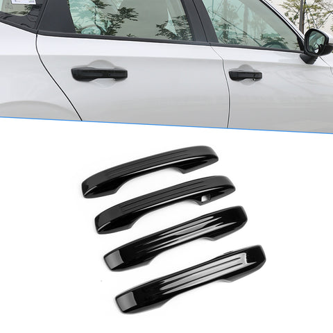 4pcs Glossy Black Door Handle Overlay Cover Trim For Honda Civic 11th Gen 2022