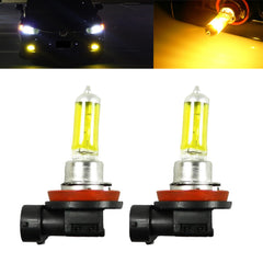 2x Pure Yellow Stock H11 55W OE Halogen Light Bulbs For Fog Light Error Free