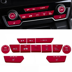 12Pcs Aluminum Center Dashboard Switch Cover Trim For Honda CR-V DX 2017-2022