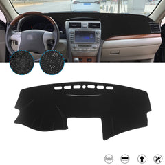 Center Console Dashboard Mat Pre-cut Non-Slip Sunshield Sun Glare Protector Dash Carpet Pad Black Cover Compatible with Toyota Camry 2007-2011