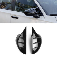 2Pcs Glossy Black Rearview Side Mirror Cover Trim Protector For Honda Civic 11th