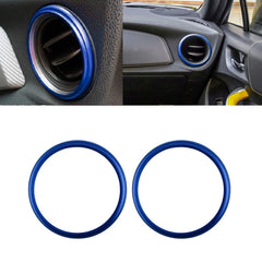 For Toyota 86 2017-2021 Blue Aluminum AC Air Vent Ring Surronding Cover 2pieces