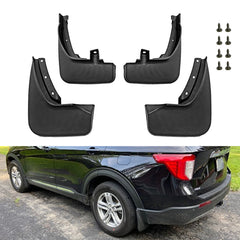 Set Front + Rear Splash Molded Mud Flaps Mudguards For Ford Explorer 2019-2022