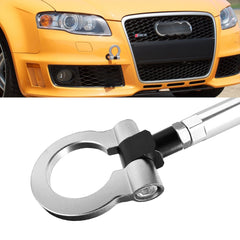 Set Anodized Alloy Silver Track Racing Style Tow Hook For Audi A4/S4 B8 2008-2019