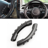 Carbon Fiber Style Steering Wheel Booster Non-Slip Cover Universal Accessories