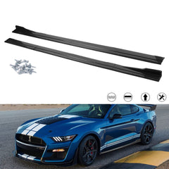 Car Lower Side Skirts Protect Rocker Panel Splitter Winglets Diffuser Bottom Line Extension Body Universal Fit Most Vehicles, 8Pcs/Set (Glossy Black) 85.8 Inch/2.18M
