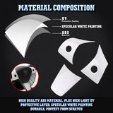 White Interior Steering Wheel Cover Trim Kit For Tesla Model 3 2017-2023 & Model Y 2020-up