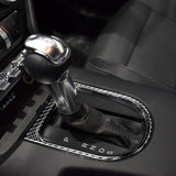 Genuine Carbon Fiber Car Center Console Gear Shift Box Panel Frame Cover Trim for Ford Mustang 2015-2019