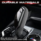For BMW 5 7 series G32 X3 X4 2017+ Alcantara Suede Leather Gear Shift Knob Cover