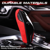 Red Suede Leather Gear Shift Lever Head Knob Cover For G30 G32 G11 G01 2018-up