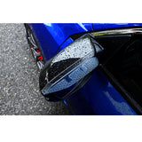 2pcs Rear View Side Mirror Rain Visor Shade Guard for Honda Civic 2016-2019, Carbon Fiber Texture Rearview Mirror Snow Visor Guard Anti-rain Eyebrow