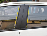 Carbon Fiber Style Car Pillar Post Cover Trim Door Window Pillar Molding Decal for Honda Accord Sedan 2008 2009 2010 2011 2012