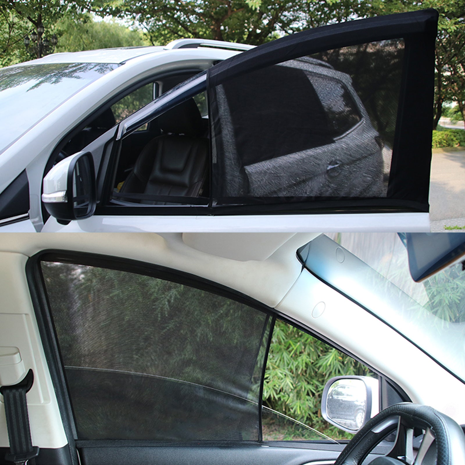 Yous Auto 4Pcs Car Window Sun Shades UV Protection Front/Rear