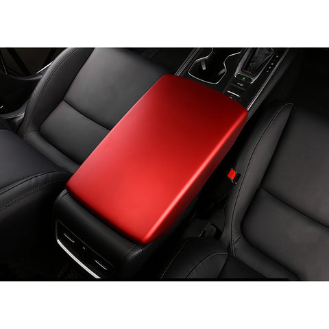 Inner Center Console Armrest Box Cover Trim, Sporty Red, Compatible with Honda Civic 11th Gen 2022