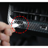 ABS Carbon Fiber Rear Air Conditioning AC Vent Outlet Cover Frame Trim for Tesla Model 3 Y 2017-2021