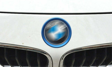 2Pcs Front Hood Rear Trunk Emblem Logo Surrounding Ring For BMW 5 Series F10 F11