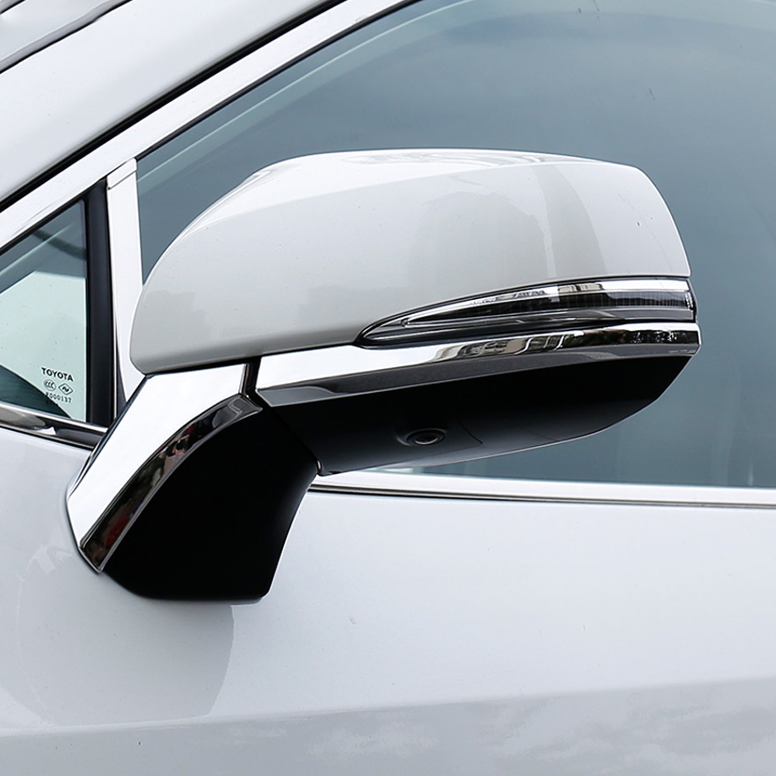 4pcs ABS Chrome Rear View Side Mirror Cover Molding Trim for Toyota RA |  Xotic Tech