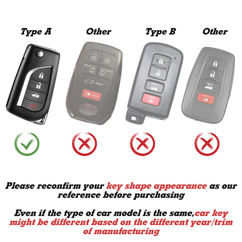 Blue TPU Shockproof Flip Key Fob Case For Toyota Auris Corolla Yaris 2/3/4 Button