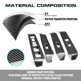 4x Carbon Fiber Pattern Window Switch Cover Trim For Honda Civic 11th Gen 2022