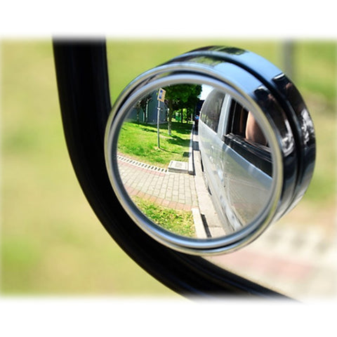 Blind Spot Mirrors, 2" Round Stick-on HD Glass Convex Rear View Mirror Wide Angle Adjustable for Car SUV Trucks