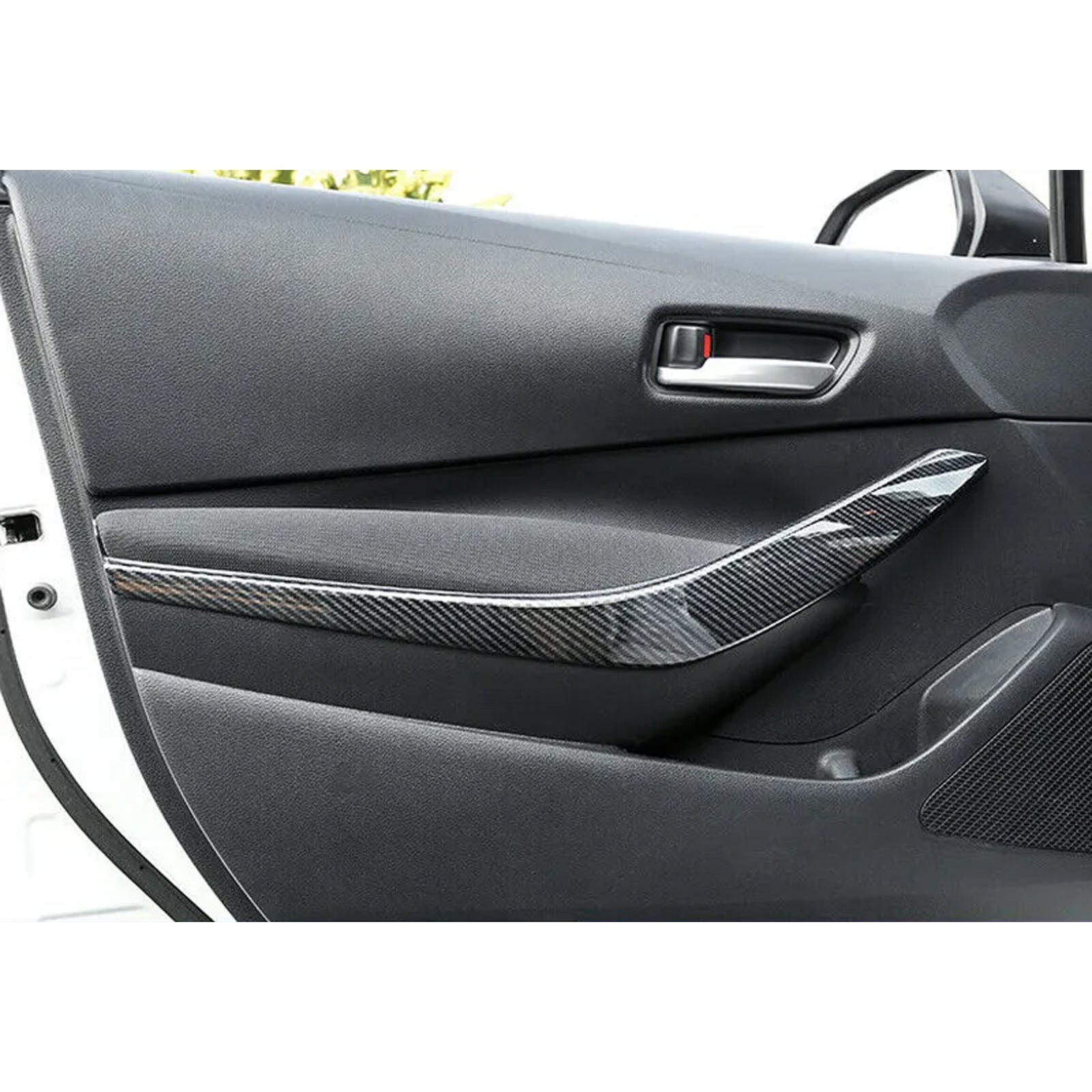 thumbnail image 2 of Carbon Fiber Style Door Handle Covers For Toyota Corolla 2019-2021 – 4PCS, ABS Plastic 2 of 6
