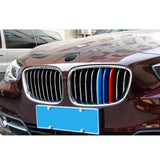 3pcs M-Colored Sporty Grille Kidney Insert Trims for BMW 5 Series GT F07 2009-2017 (9 beam bars)