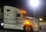 Amber Lens Full LED Front Cab Side Marker Turn Signal Light Assemblies For Freightliner Cascadia 2008-2017 Semi-Truck