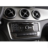 Real Carbon Fiber Console Multimedia Control Frame For Mercedes GLA CLA 13-21