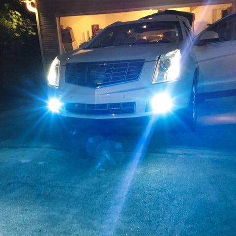 H10 LED Fog Light Driving Lamp Bulbs Ice Blue for Cadillac Escalade ESV EXT 2007-2014