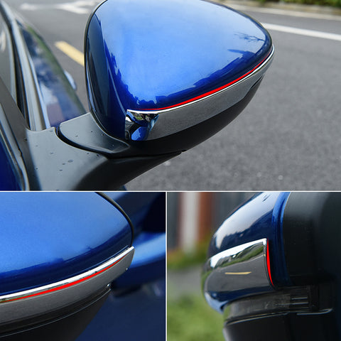 2pcs ABS Chrome Rear View Side Door Mirror Strip Cover Trim for Honda Accord 2018-2019