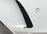 Glossy Black Rear Bumper Air Vent Spoiler Splitter Canard Insert Cover Trim Fit For Mercedes Benz W205 C-Class 4 Door Sedan C43 C63 AMG C180 C200 C300 2015+