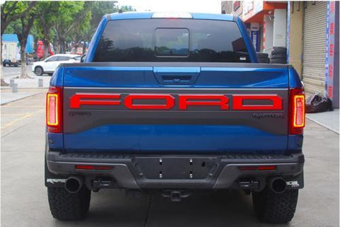 FORD Letter Decals Vinyl Die-Cut Decals for Ford F-150 Raptor 2017+ Front Grill/ Rear Tailgate Red