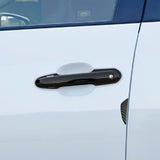 Glossy Black Smart Door Handle+Door Edge Protect Trim For Toyota Rav4 2019-2024