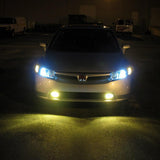 2pcs Golden Yellow LED Fog Light Bulbs w/ Flashing Strobe Function