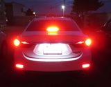 7506 1156 LED Flash Strobe Brake Stop Light Bulbs for Audi BMW VW Mercedes RED